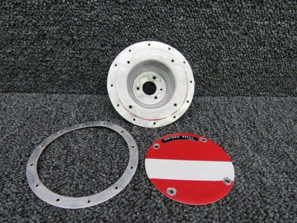 1200429-12 / 1200429-15 Cessna TR182 Cover and Adapter Oxygen Filler Assy BAS Part Sales | Airplane Parts