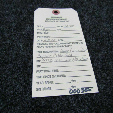 Piper 47716-005 Piper PA-31T Cable Door Support FWD C20