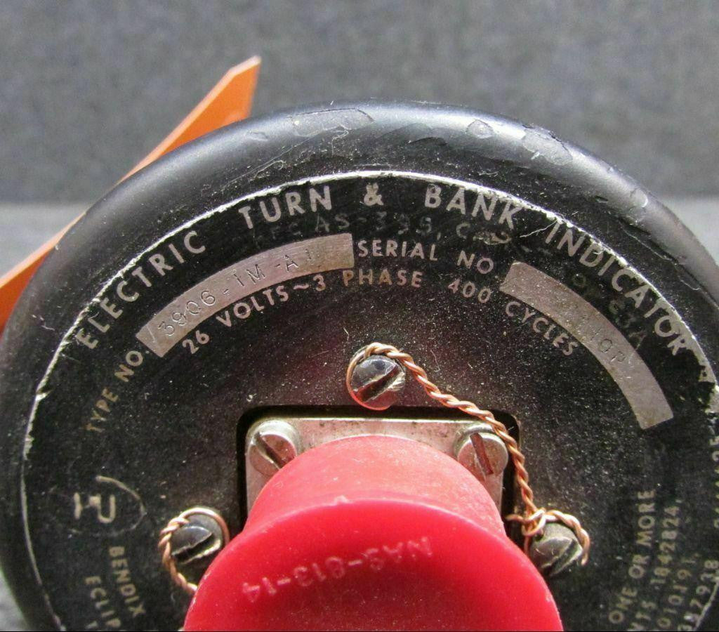 Does Not Apply 3906-1M-A1 Bendix Electric Turn and Bank Indicator 26 volts