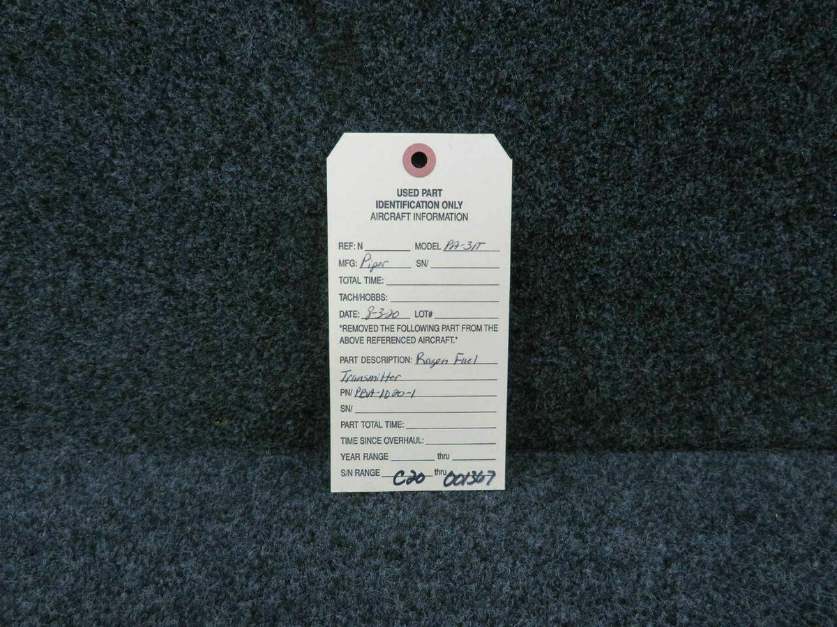 RAgen PBA-1020-1 Piper PA-31T Ragen Fuel Transmitter CORE C20