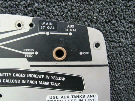 Beechcraft 96-920011-1 Beech 95-C55 Panel Assy Fuel Selector 112 Gallon