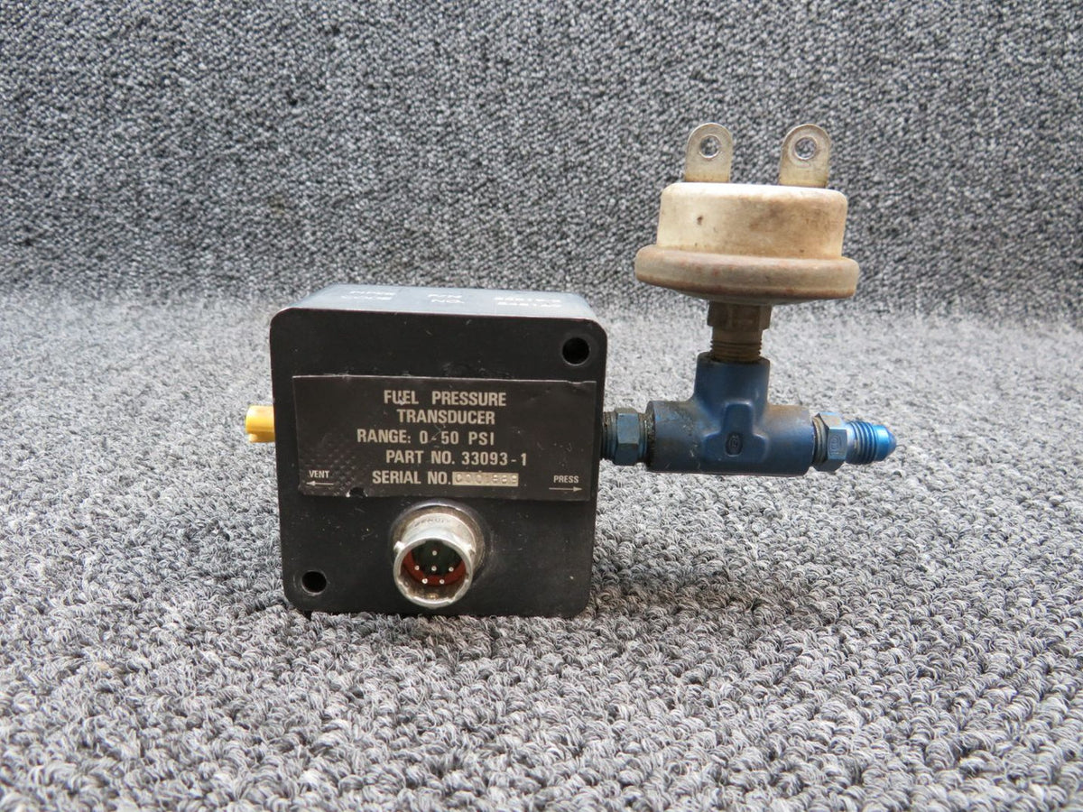 33093-1 (Use: 55819-002) Piper PA-31T Fuel Pressure Transducer (CORE) (C20) BAS Part Sales | Airplane Parts