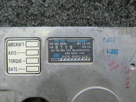 King Radio 065-0030-35 King Radio KM275 Servo Mount Assembly C20