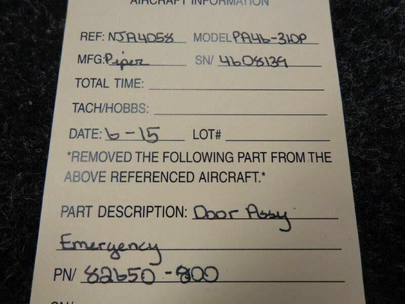Piper 82650-800 Piper PA46-310P Door Assy Emergency