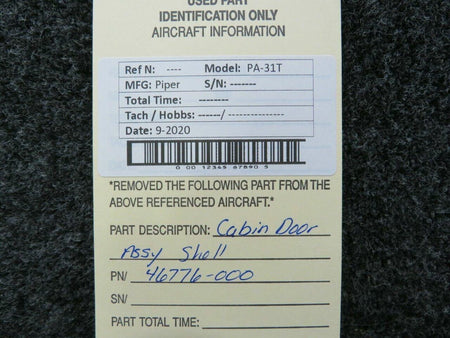 Piper 46776-000 Piper PA31T Cabin Door Assembly C20