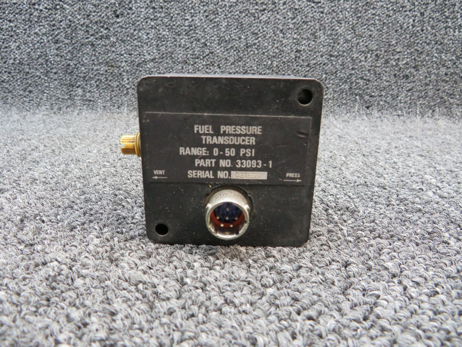 33093-1 (Use: 55819-002) Piper PA31T Fuel Pressure Transducer (CORE) (C20) BAS Part Sales | Airplane Parts