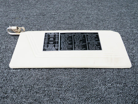 Cessna 0700122-1 Cessna 182F Sun Visor W/ Checklist Guide LH