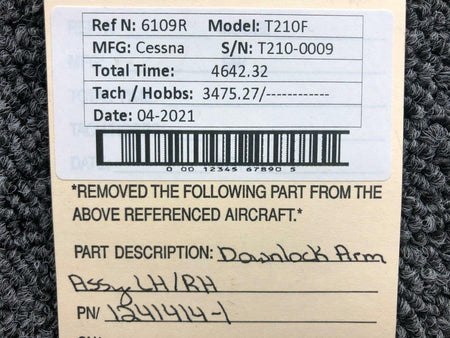 Cessna 1241414-1Cessna T210F Downlock Arm Assembly LH / RH