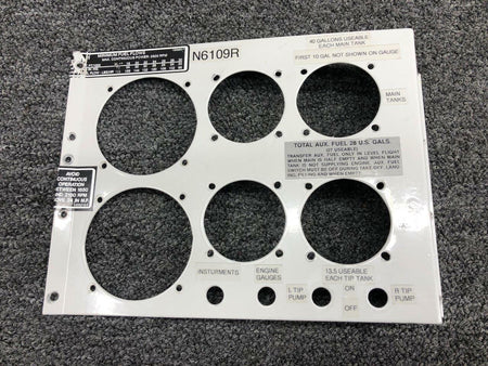 Cessna 1200686-13 / 1200686-21 / 1200686-22 Cessna T210F Instrument Panel Assembly Set
