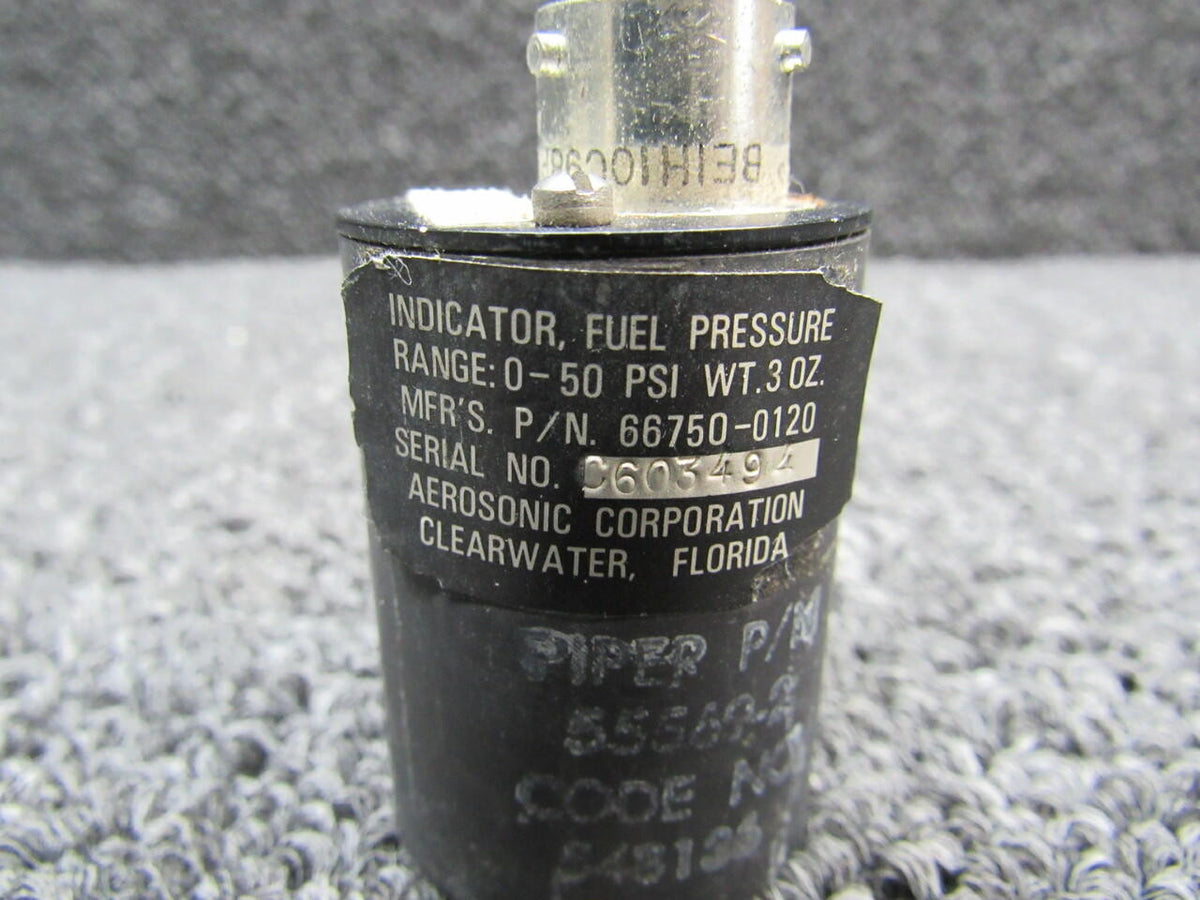 Aerosonic 66750-0120 Piper PA31T Aerosonic Fuel Pressure Indicator CORE