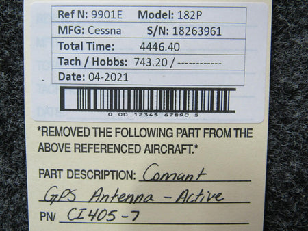 Comant CI405-7 Cessna 182P Comant GPS Antenna- Active