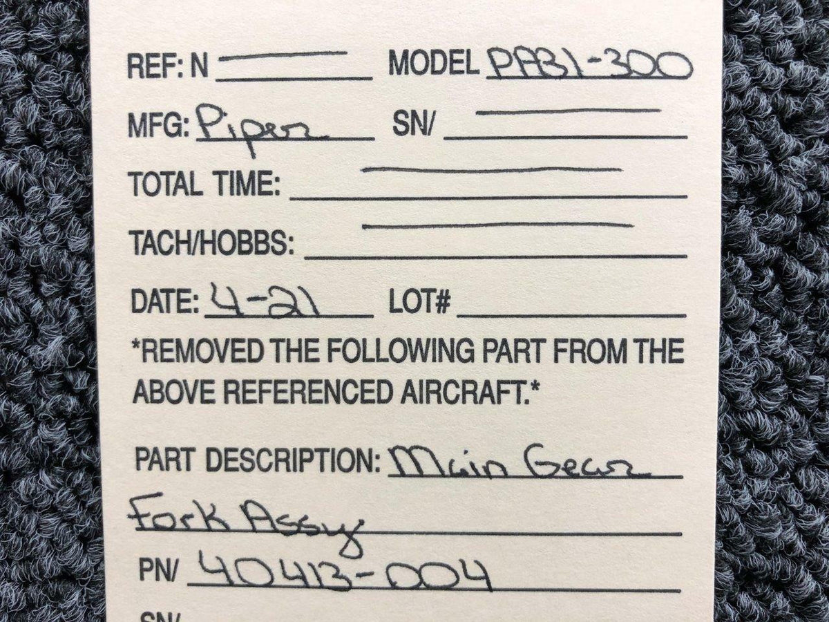 Piper 40413-004 Piper PA31-300 Main Gear Fork Assembly
