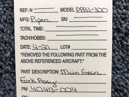 Piper 40413-004 Piper PA31-300 Main Gear Fork Assembly