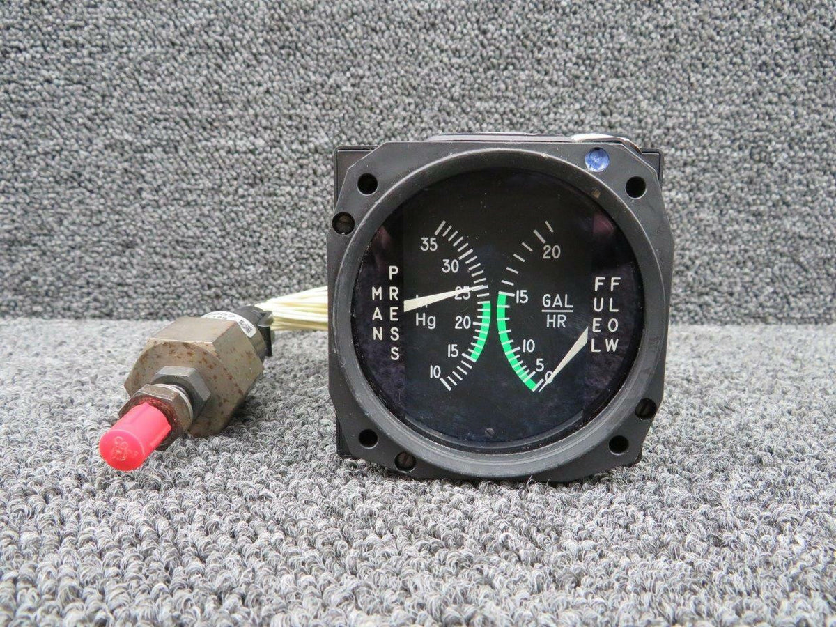 MD180-1 Mid-Continent Manifold Pressure and Fuel Flow Indicator (28V) BAS Part Sales | Airplane Parts