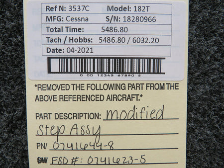 Cessna 0741644-8 FSO 0741623-5 Cessna 182T Step Assembly MODIFIED