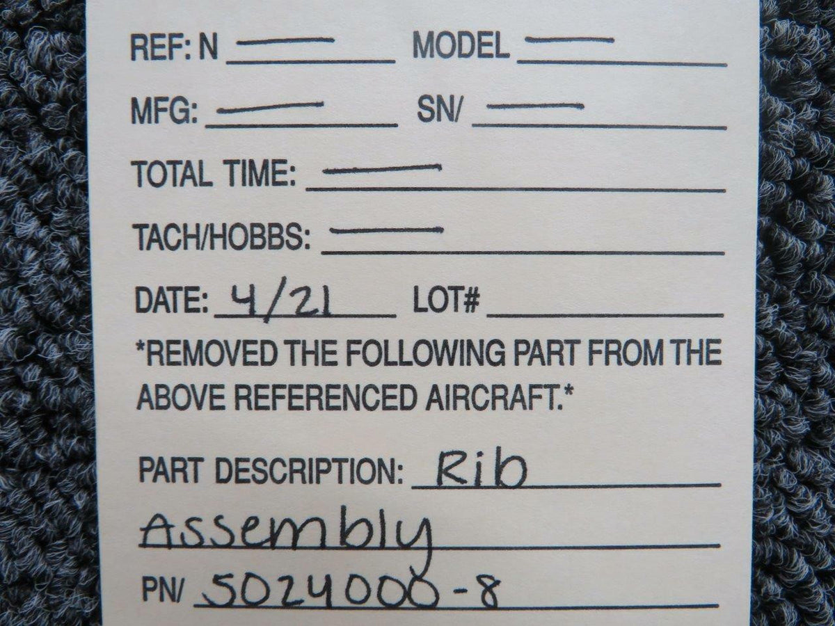 Cessna 5024000-8 Cessna 421B Rib Assembly