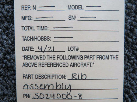 Cessna 5024000-8 Cessna 421B Rib Assembly