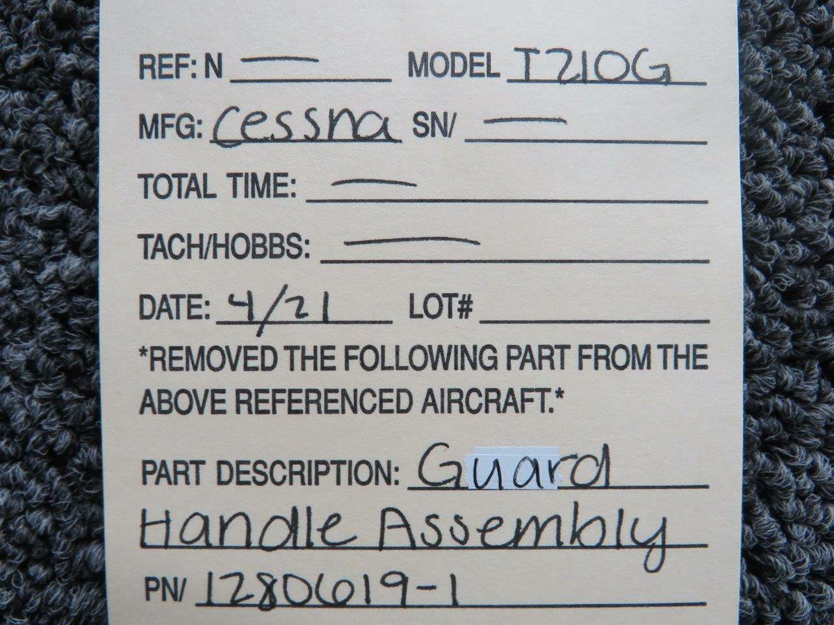 Cessna 1280619-1 Cessna T210G Guard Handle Assembly