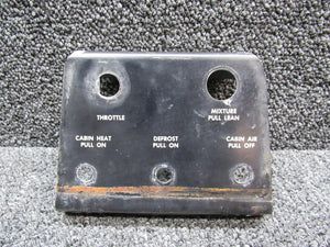 169-940011-3 Beechcraft A23 Plate Assembly Engine Controls