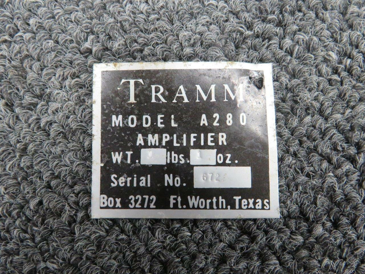 Tramm Corp A280 Cessna 321B Tramm Corp Amplifier V 28