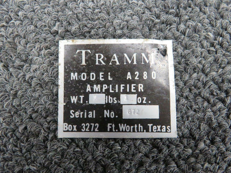 Tramm Corp A280 Cessna 321B Tramm Corp Amplifier V 28