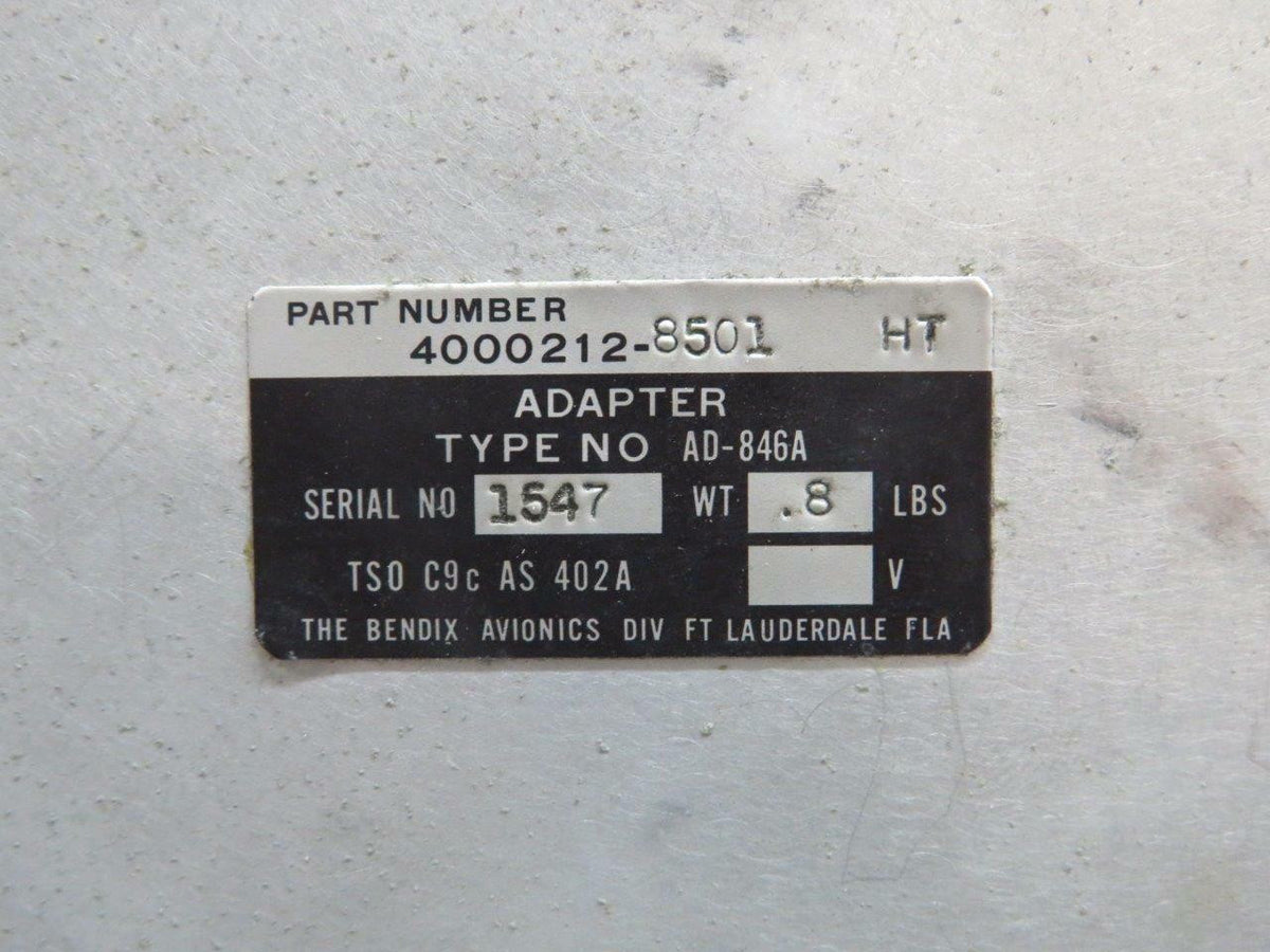 Bendix 4000212-8501, 1V009-03 Cessna 421B Bendix Adapter W/ Shock Mount V 28