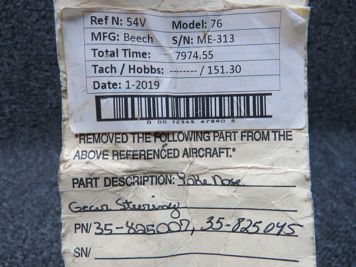 Beech 35-825007 / 35-825045 Beech 76 Nose Gear Steering Yoke