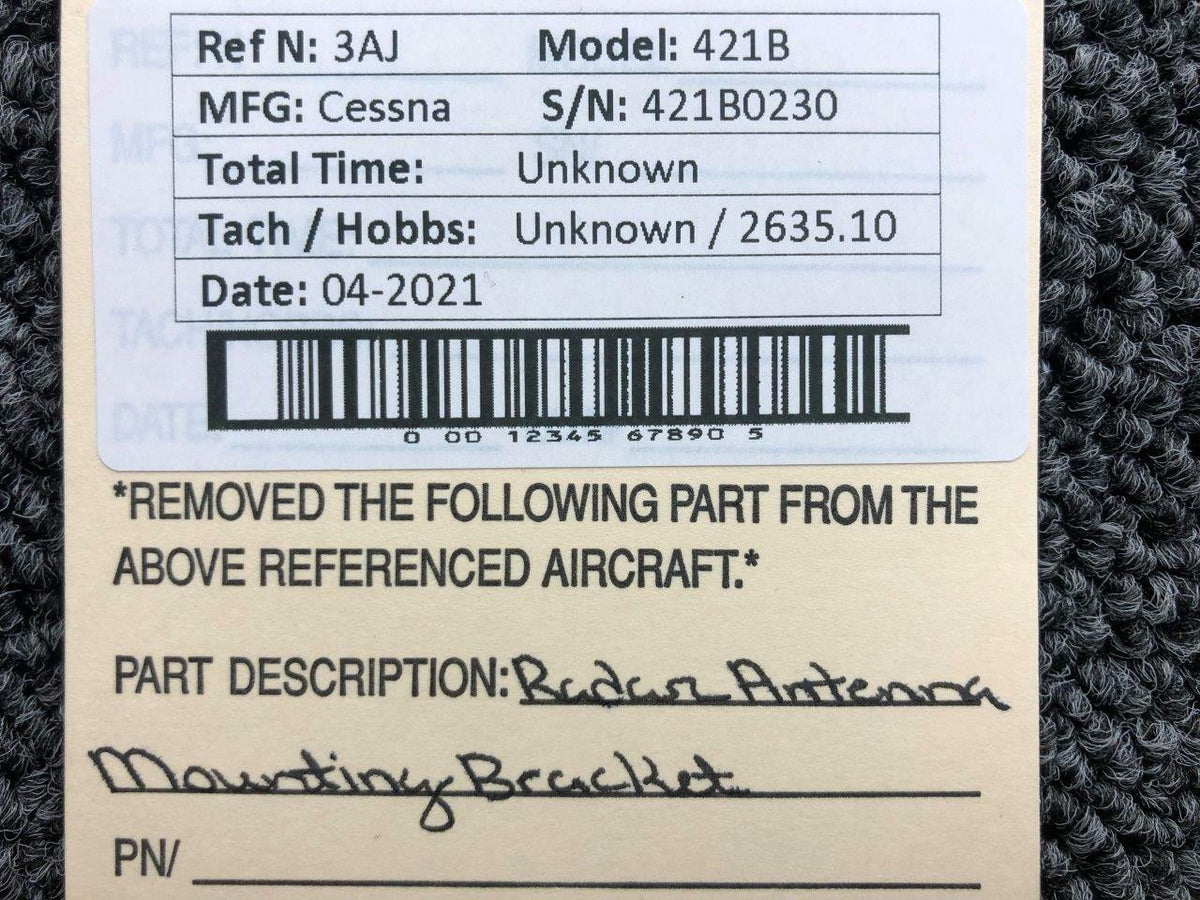 Cessna Cessna 421B Radar Antenna Mounting Bracket