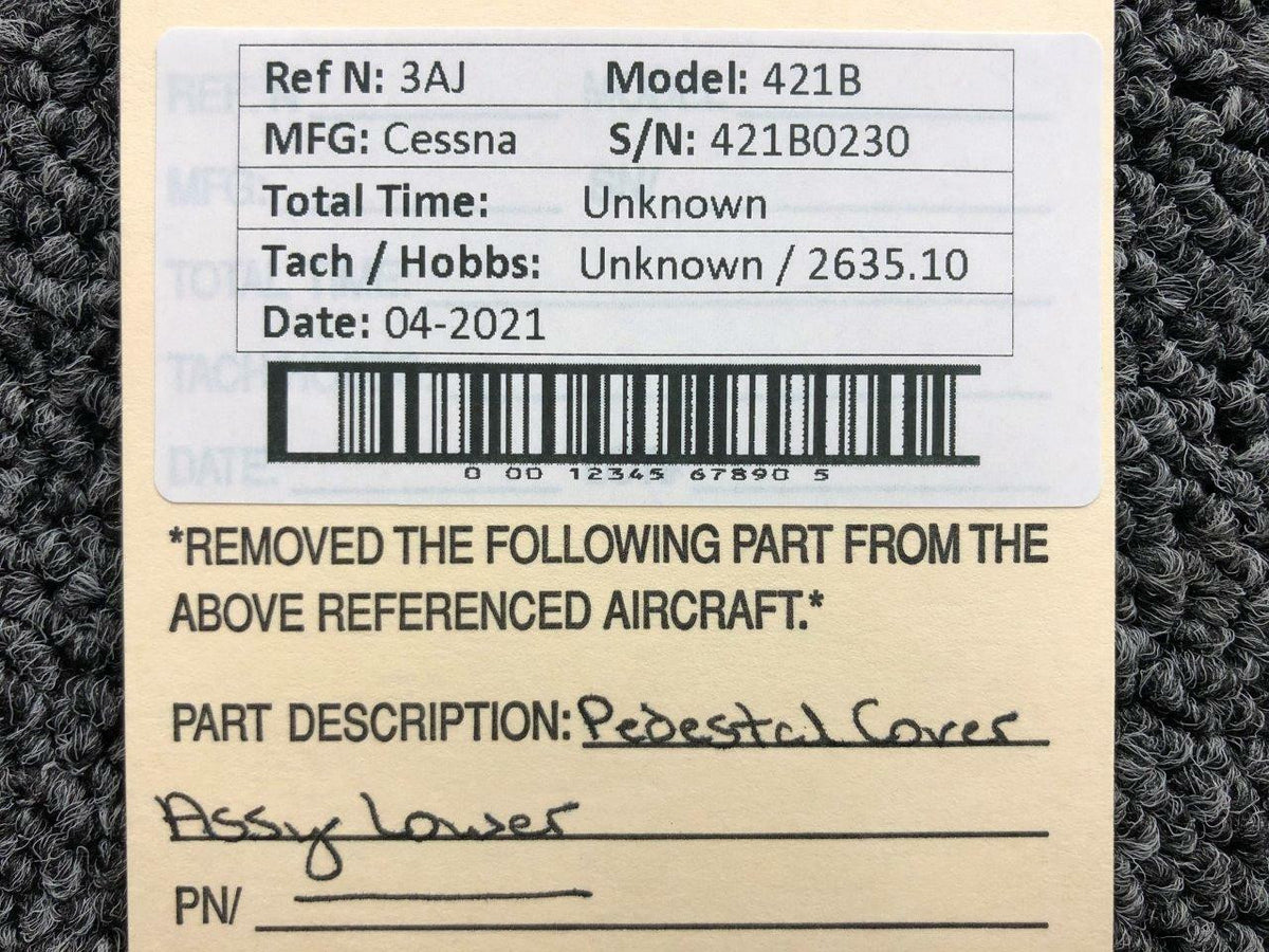 Cessna Cessna 421B Pedestal Cover Assembly Lower