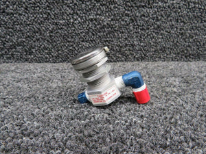 C166006-0109 Cessna T210N Oxygen Outlet Valve w Lid & Right Angle Fitting