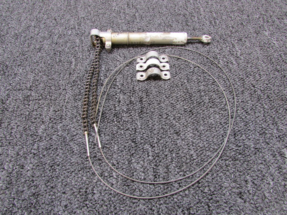 0310293-7 Cessna 320D Rudder Trim Tab Actuator with Chain, Cable, Guard, Clamps