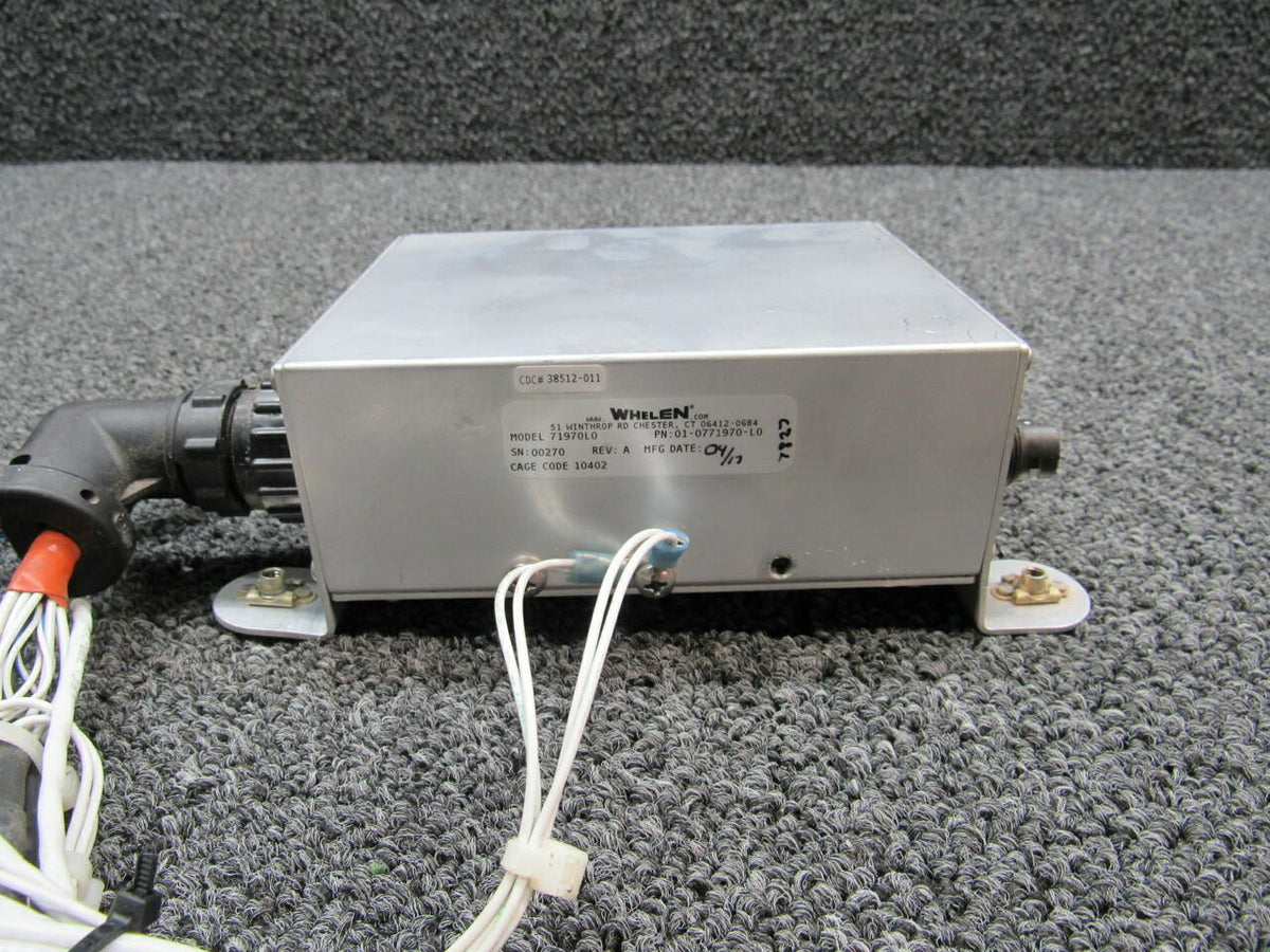01-0771970-L0 (USE: 71970L0) Cirrus SR22T Whelen Power Supply (Volts: 28) BAS Part Sales | Airplane Parts