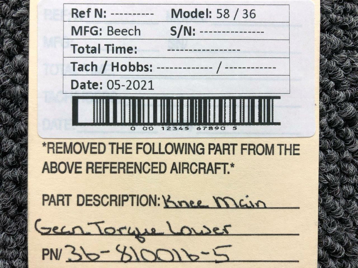 36-810016-5 Beechcraft 58 / 36 Main Gear Torque Link Lower