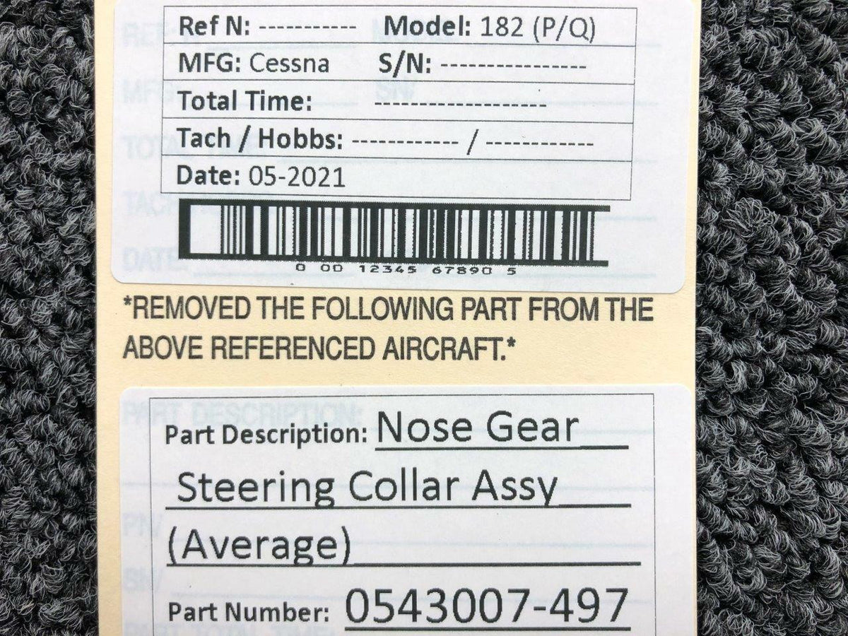 Cessna 0543007-497 Cessna 182 Nose Gear Steering Collar Assembly Average PPP