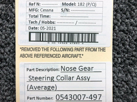Cessna 0543007-497 Cessna 182 Nose Gear Steering Collar Assembly Average PPP