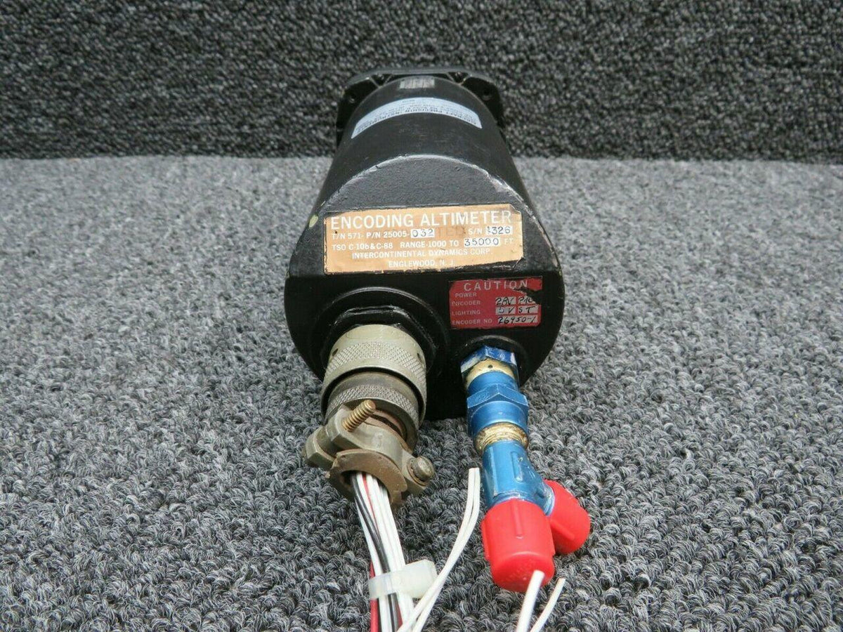 25005-032 Intercontinental Encoding Altimeter (Volts: 28) BAS Part Sales | Airplane Parts