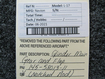 145-58013-11 Navion L-17 Cylinder Main Gear and Flap BAS Part Sales | Airplane Parts
