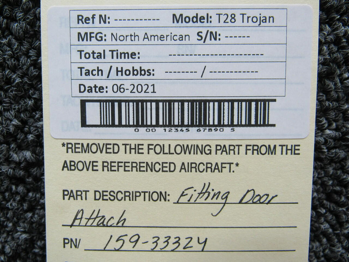 North American 159-33324 T-28 Trojan Fitting Door Attach