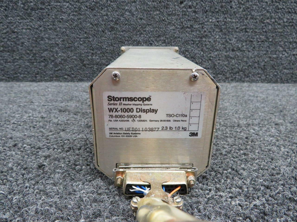 3M Aviation Safety Systems 78-8060-59000-8 Beechcraft 58P 3M Aviation Systems Stormscope II Traffic Display 28V