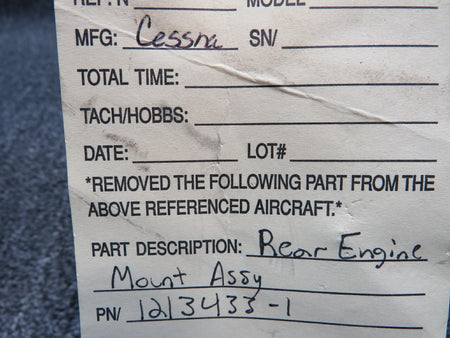 Cessna 1213433-1 Cessna Rear Engine Mount Assembly