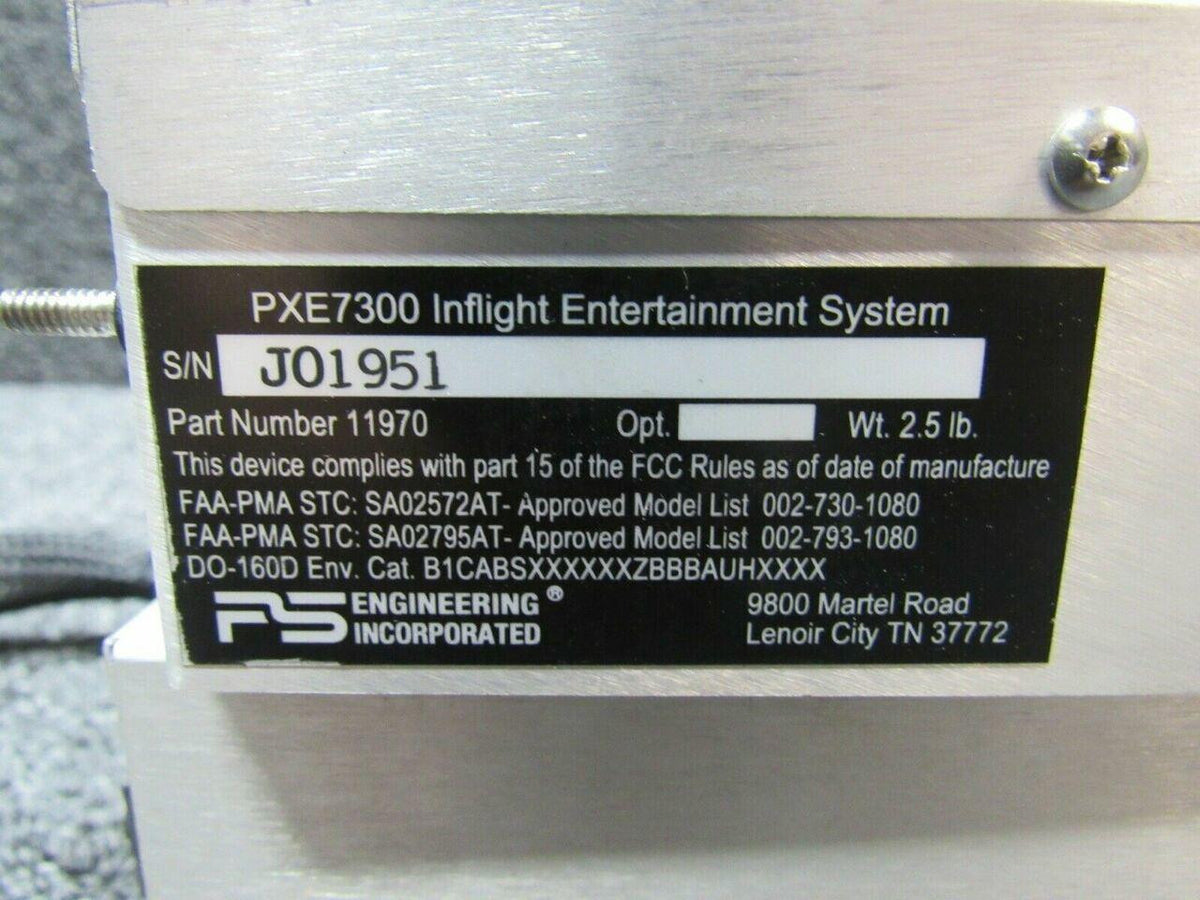 PS Engineering 11970 PS Engineering PXE7300 Inflight Entertainment System W/ Tray