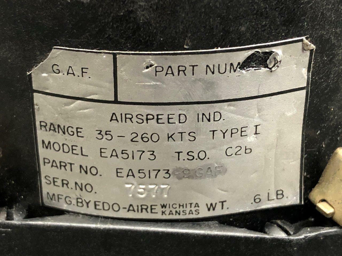 Edo-Aire EA5173-9GAF USE EA5173 Cessna 402C Edo-Aire Airspeed Indicator