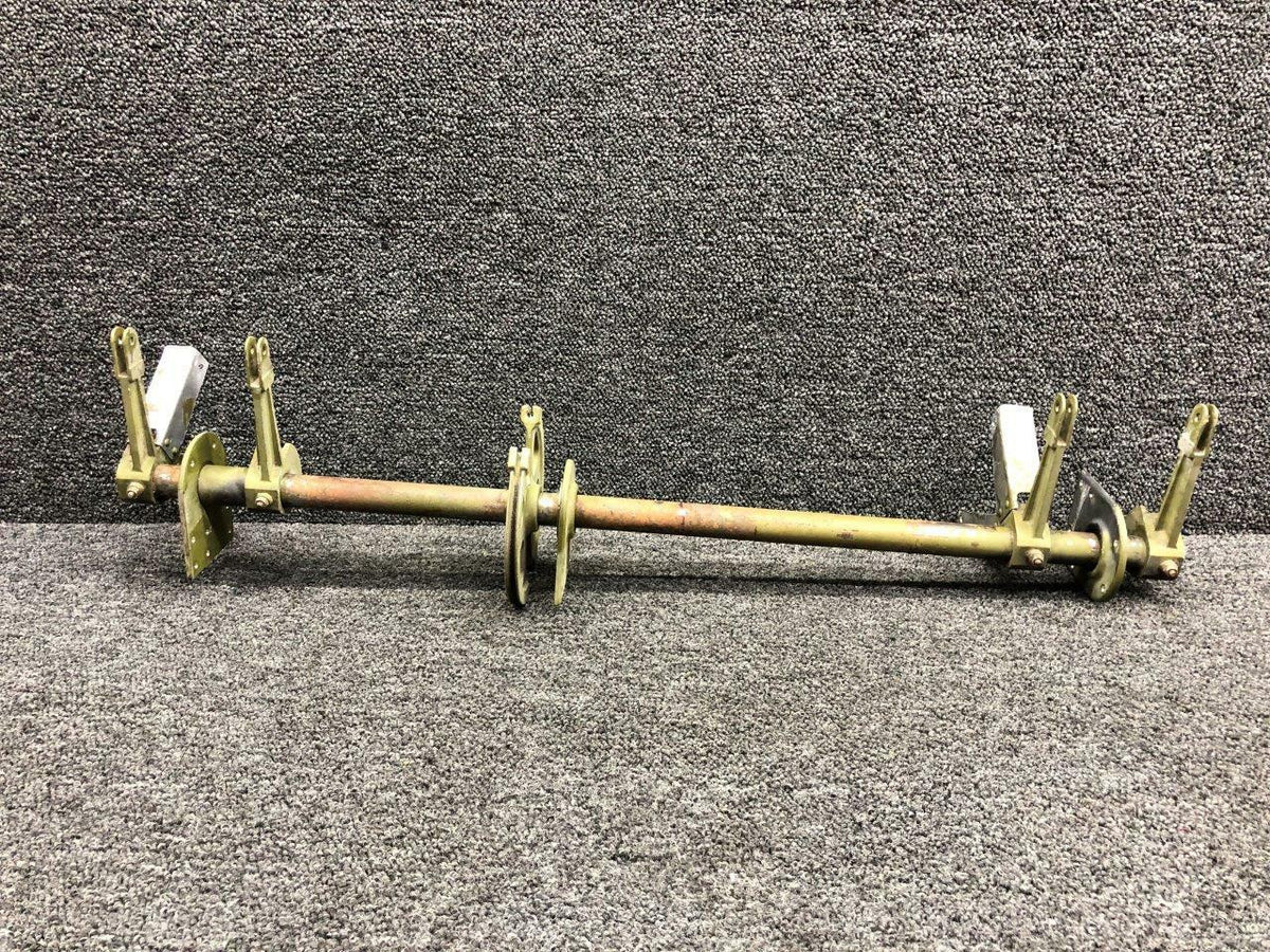 Cessna 5115266-5 Cessna 402C Elevator Interconnect Control Tube Assembly W/ Quadrant, Arm and Pad Bearing
