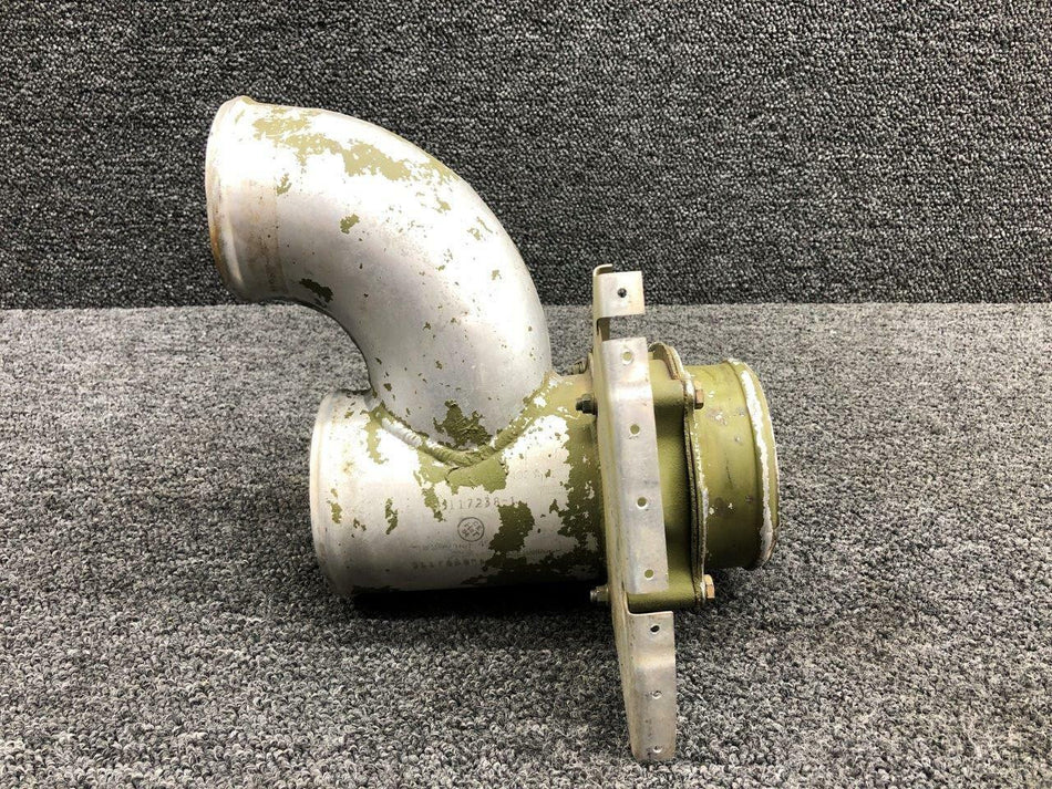 Cessna 5117238-1 Cessna 402C Heater Duct Assembly W/ Valve, Adapter and Bracket