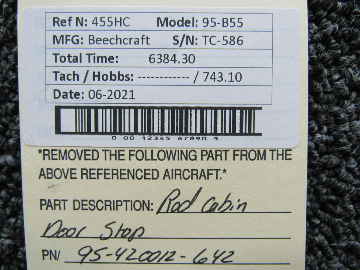 Beechcraft 95-420012-642 Beechcraft 95-B55 Rod Cabin Door Stop
