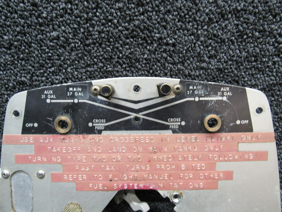 Beechcraft 96-920011-3 Beechcraft 95-B55 Panel Assy Fuel Selector 140 Gallon