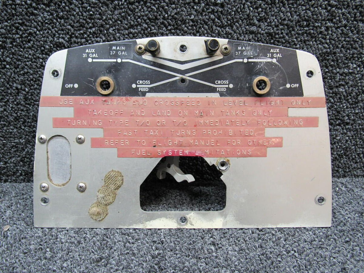 Beechcraft 96-920011-3 Beechcraft 95-B55 Panel Assy Fuel Selector 140 Gallon