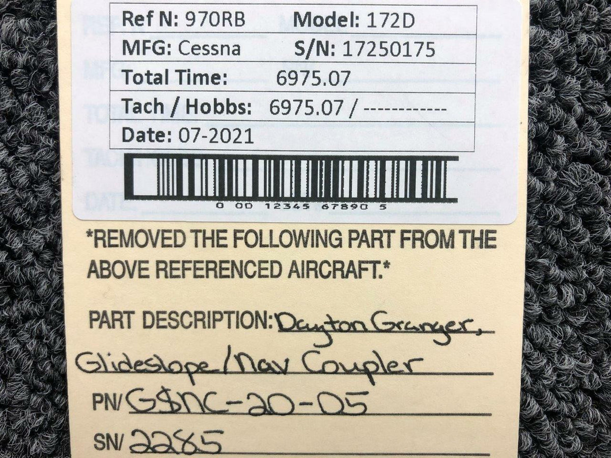 Dayton-Granger Inc GSNC-20-05 Cessna 172D Dayton Granger Glideslope / Navigation Coupler