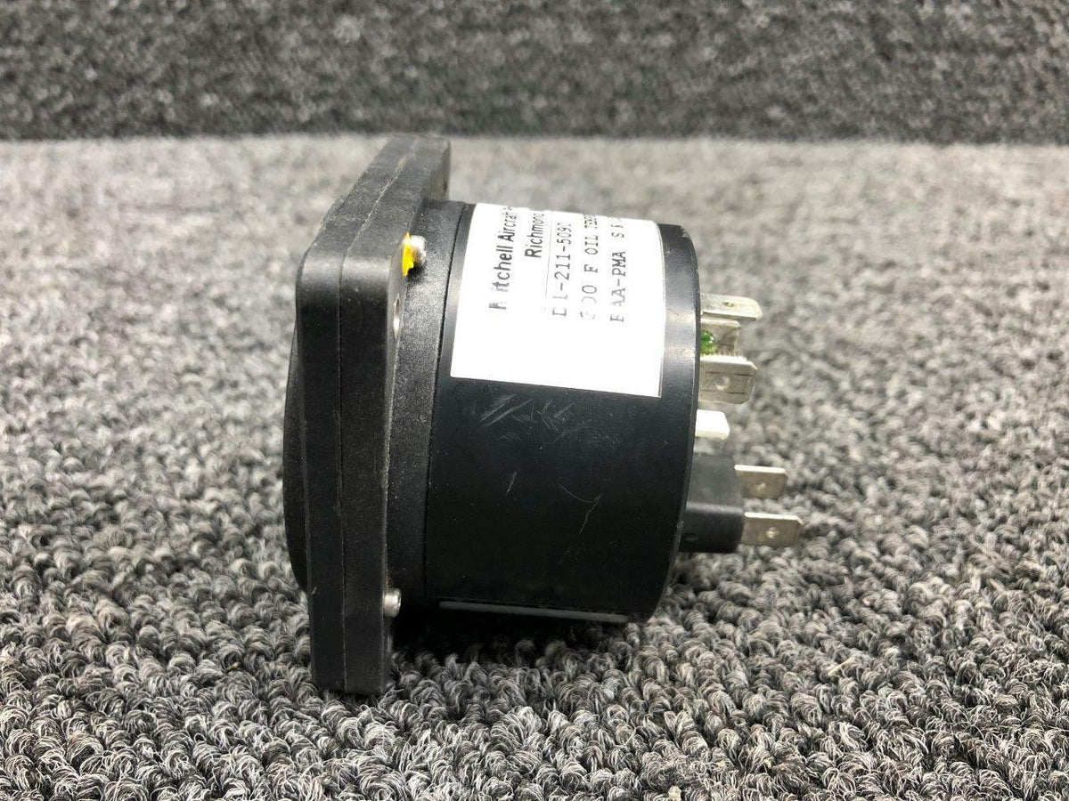 D1-211-5090 Cessna 172D Mitchell Aircraft Oil Temperature Indicator (Volts: 14) BAS Part Sales | Airplane Parts