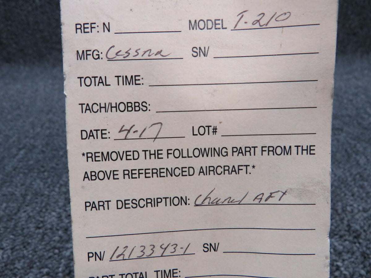 Cessna 1213343-1 Cessna T210 Channel AFT